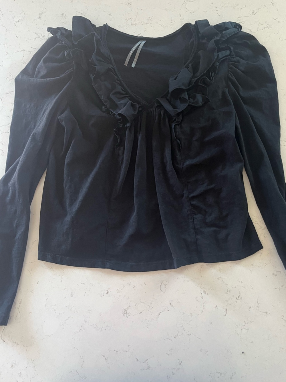 Anthropologie Black Long sleeve Top